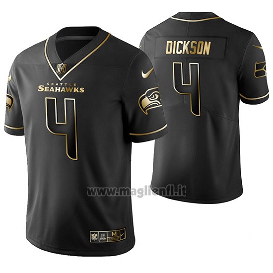 Maglia NFL Limited Seattle Seahawks Michael Dickson Golden Edition Nero